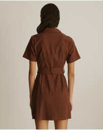 Atmos&Here - Lia Linen Blend Blazer Mini Dress