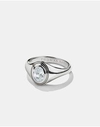 THOMAS SABO - THOMAS SABO Ring with Oval White Zirconia Stone Silver