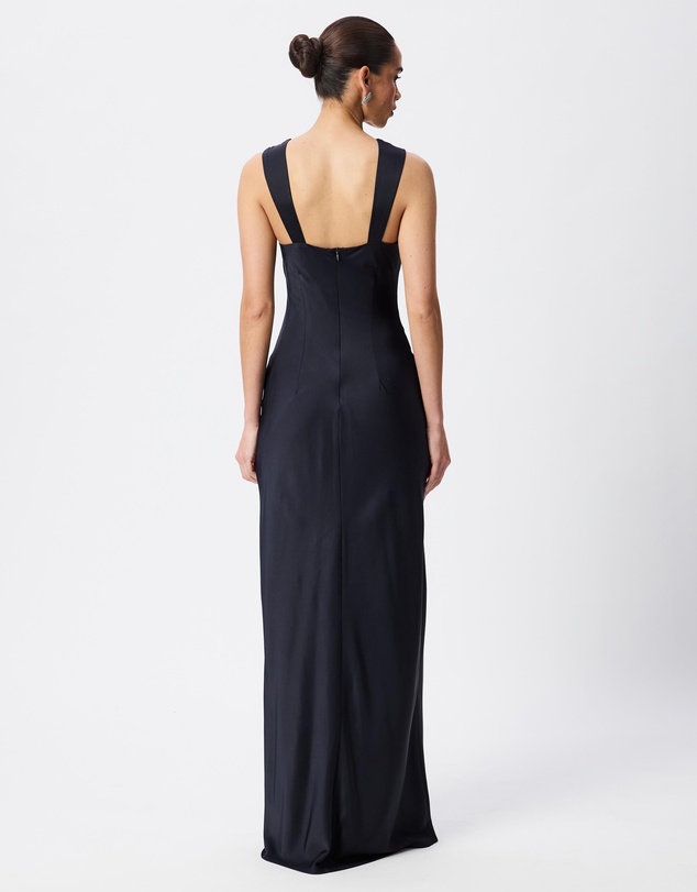 Tussah - Shay Satin Sweet Heart Neckline Maxi Dress