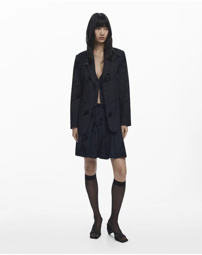 Desigual - Blazer With Velvet Details