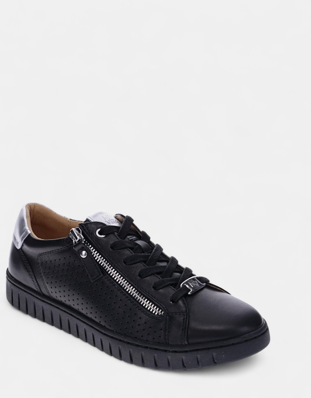Mia Vita - Luna Zip Casual Sneaker - Black
