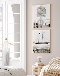 Olive et Oriel - Fashion Yacht Club No II Art Print