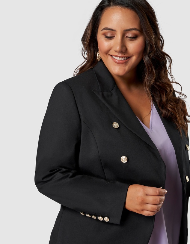 Something 4 Olivia - Madeleine Button Blazer