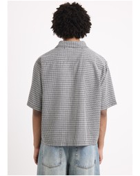 Black Noise White Rain - Heaton Short Sleeve Shirt
