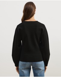 Atmos&Here - Knit Cardigan With Fitted Waist
