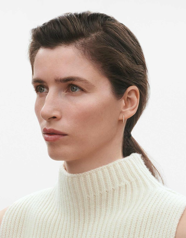 Georg Jensen - Signature Diamond Earhoop, Single