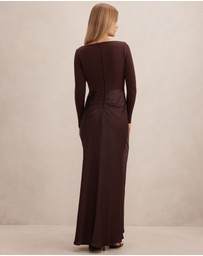 Forever New - Briella Boat Neck Drape Maxi Dress