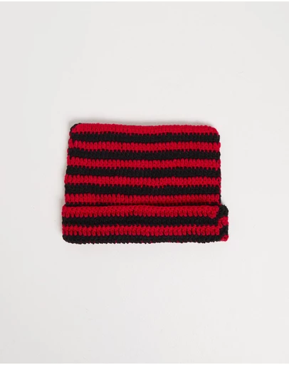 Insight - Y2K Striped Ear Beanie