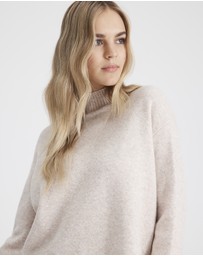 Everly Collective - Denver Mock Knit Sweater