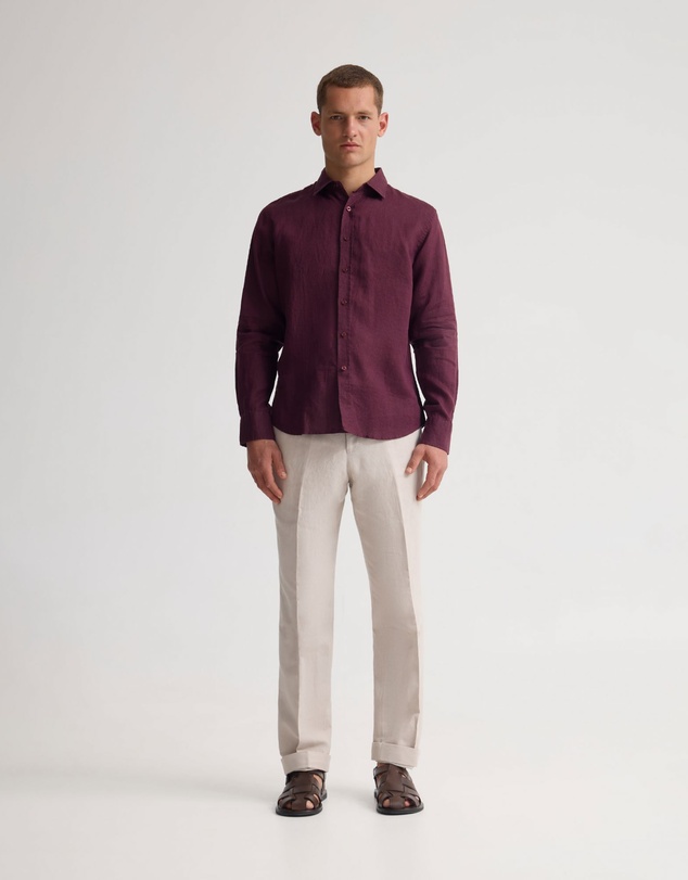 Oxford - Copper European Linen Shirt