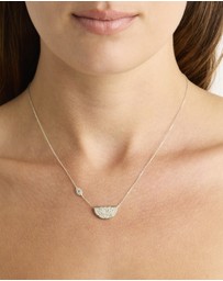 By Charlotte - Eye of Peace Lotus Necklace