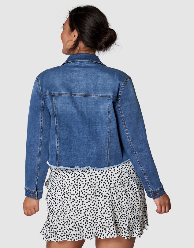 Sunday In The City - Chatterbox Crop Denim Jacket