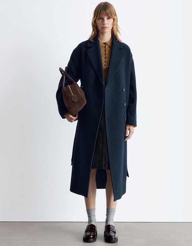 & Other Stories - Voluminous Belted Wool Coat