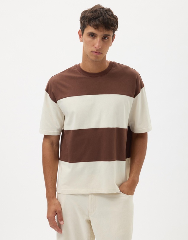 AERE - Block Stripe Tee