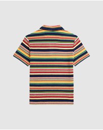 Polo Ralph Lauren - Striped Cotton Terry Polo Shirt - Teens