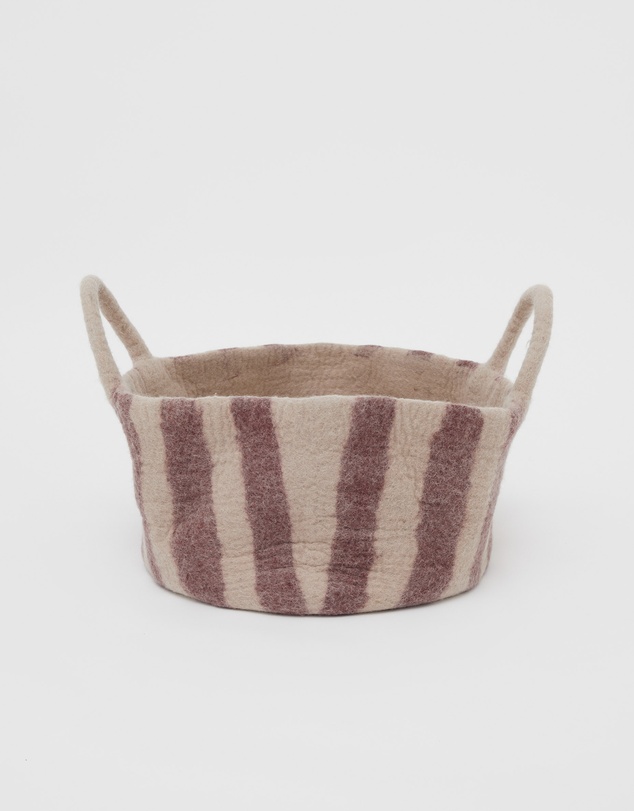 Phile - Toy Basket in Red Stripe - Small