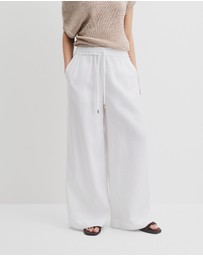 Country Road - Organically Grown Linen Pull-on Pant