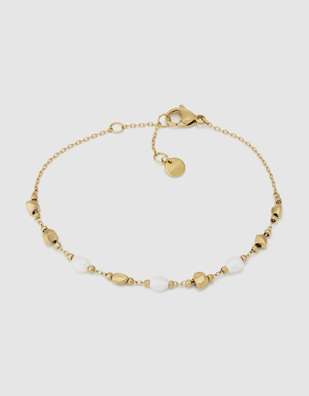 Skagen - Agnethe Pearl Gold-Tone Bracelet
