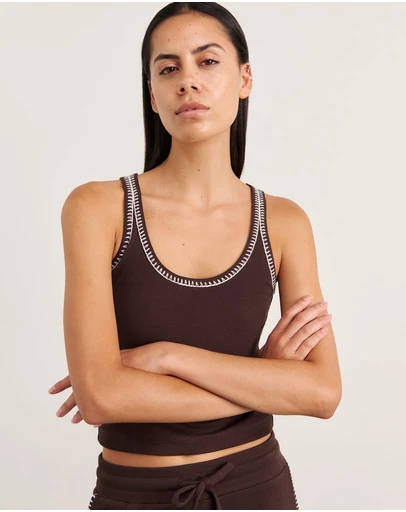 Jag - Celina Blanket Stitch Tank