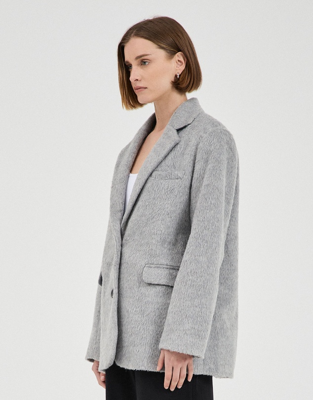 FRIEND of AUDREY - The Brushed Wool-Blend Blazer