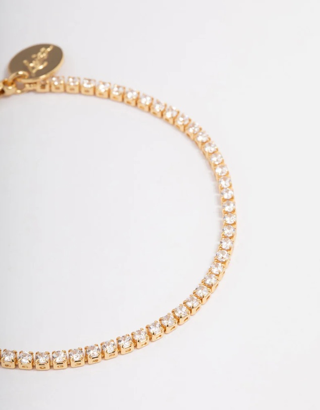 Lovisa - Gold Plated Small Round Tennis Bracelet