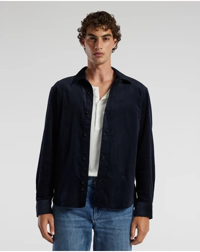 Calibre - Cord Shirt Navy