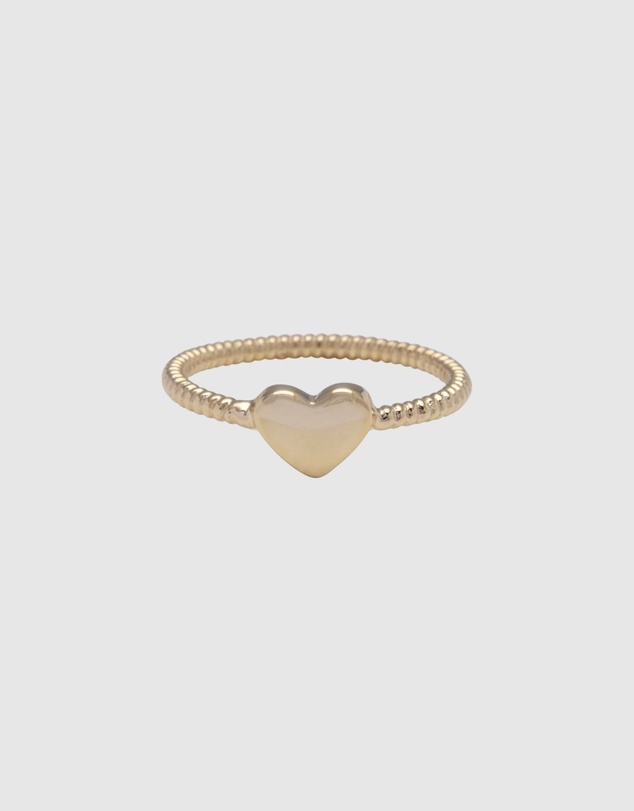 Von Treskow - Ribbed Heart Ring