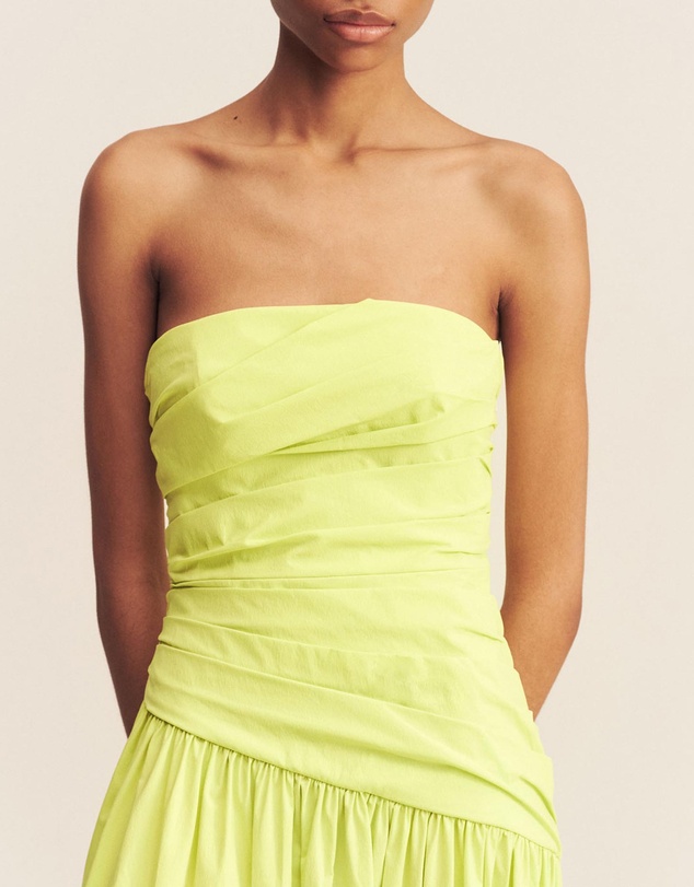 Shona Joy - Campbell Strapless Tiered Maxi Dress