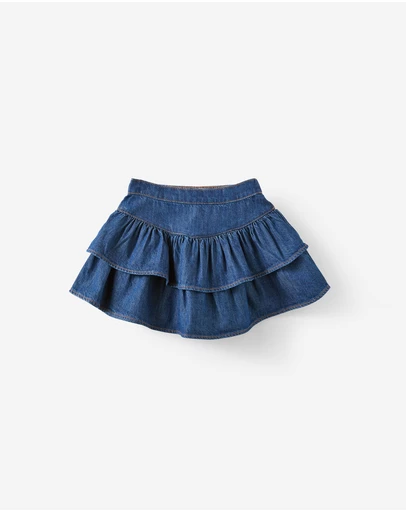 Cotton On Kids - Frill Denim Skirt