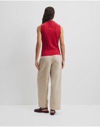 Country Road - Mock Neck Rib Tank