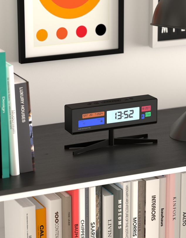 Newgate - Newgate Supergenius Lcd Alarm Clock Matte Black