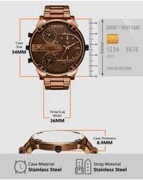 Diesel - Mr. Daddy Slim Brown Analogue Watch