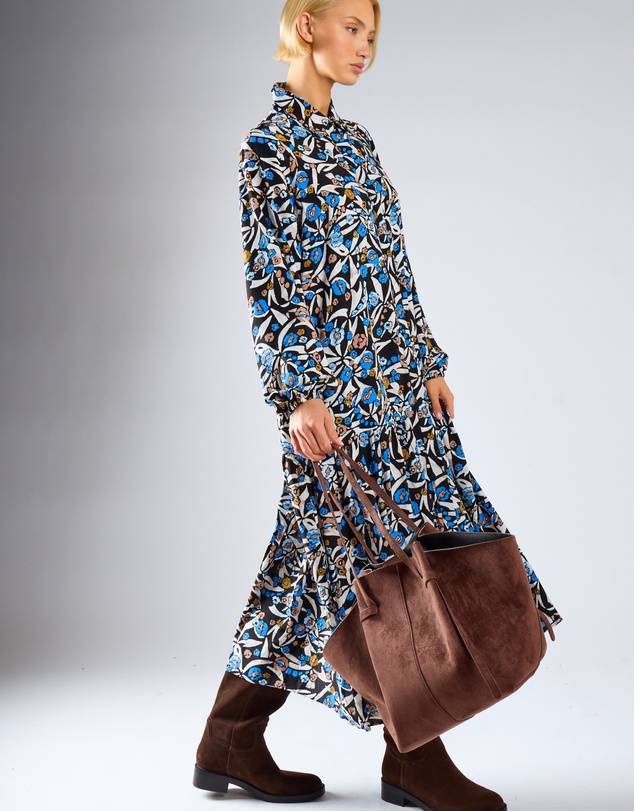 Glamorous - Long Puff Sleeve Midi Dress