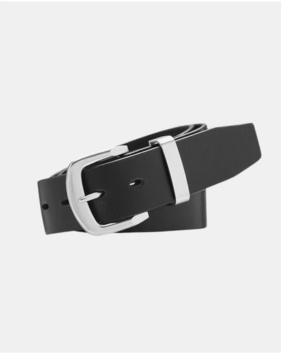 Buckle - Station. Australian Made Full Grain Natural Leather Belt. 38mm width.