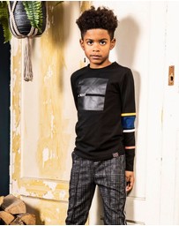 B.Nosy - Long Sleeve Top with Printed Stripes - Kids-Teens