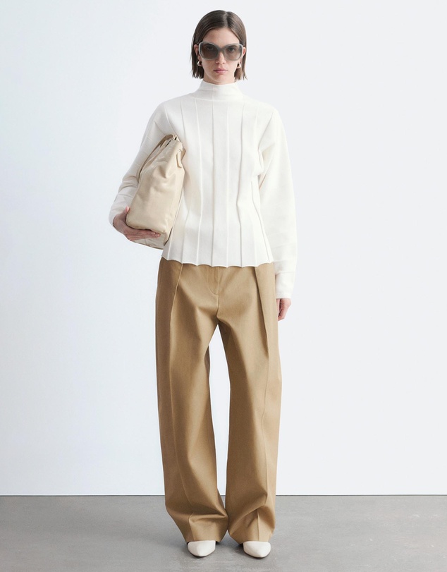 & Other Stories - Ribbed Mock-Neck Top