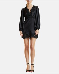 Cynthia Rowley - Satin Lace Mini Dress