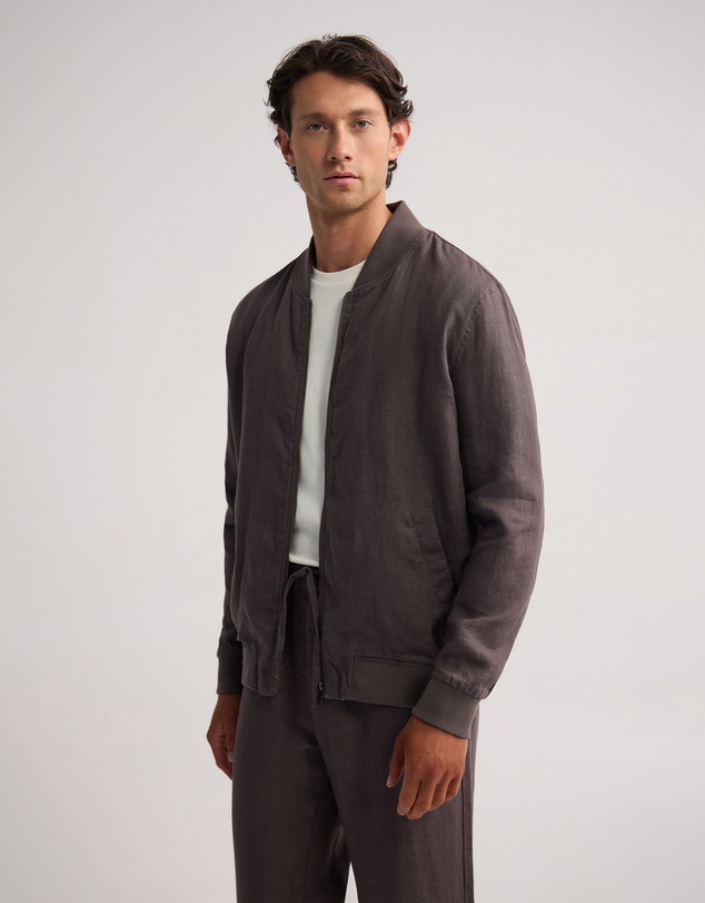 Oxford - Henry French Linen Bomber Jacket