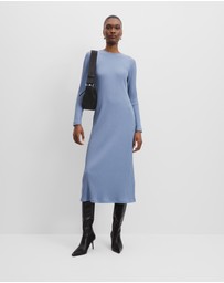 Country Road - Long Sleeve Rib Dress