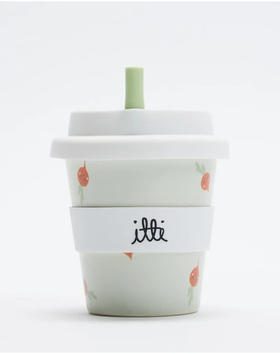 itti bitti - Bamboo Reusable Baby Cino Cup With 2 Straws - Babies-Kids