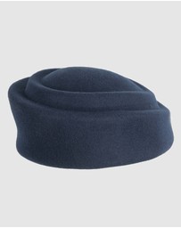 Max Alexander - Felt Black Pillbox Hat