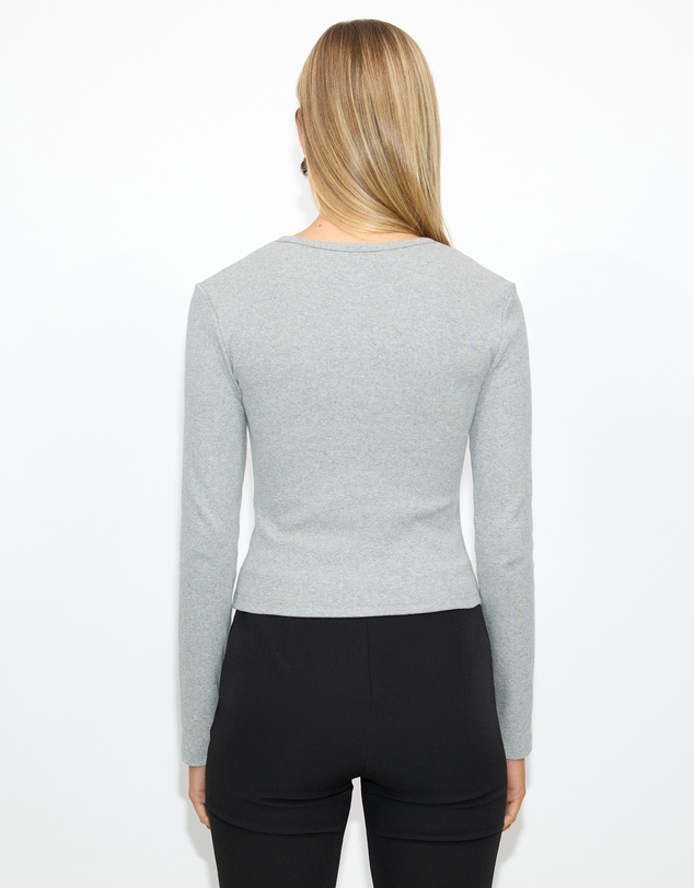 Dazie - Stella Long Sleeve Button Up Top