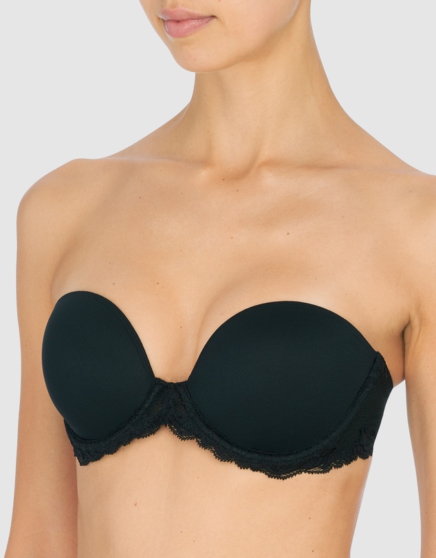 Natori - Feathers Convertible-to-Strapless Plunge Bra with Lace