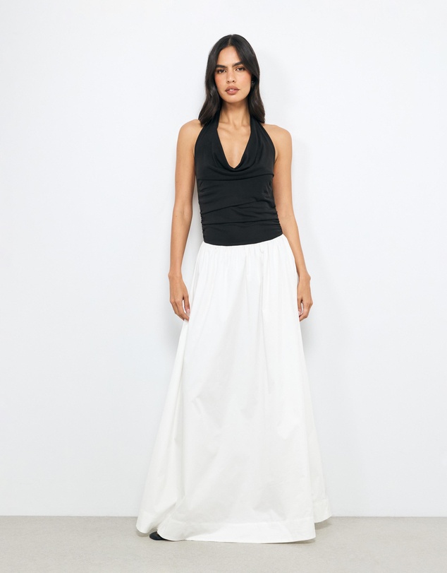 AERE - Jori Cowl Neck Midi Dress