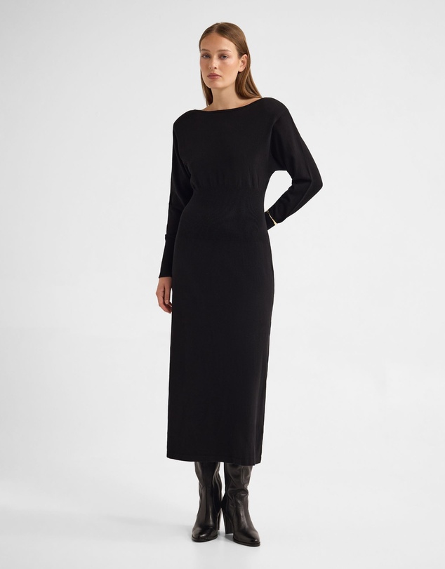 Oxford - Greta Knitted Balloon Sleeve Dress