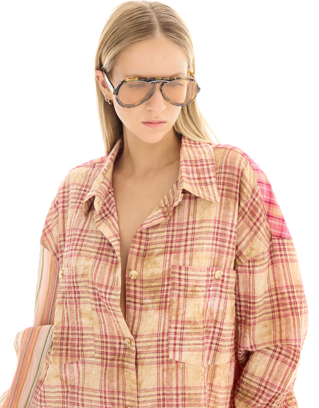 THE TALES - Summer Check Shirt Dress