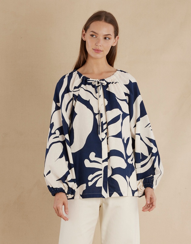 Amelius - Zaffira Linen Tunic Blouse