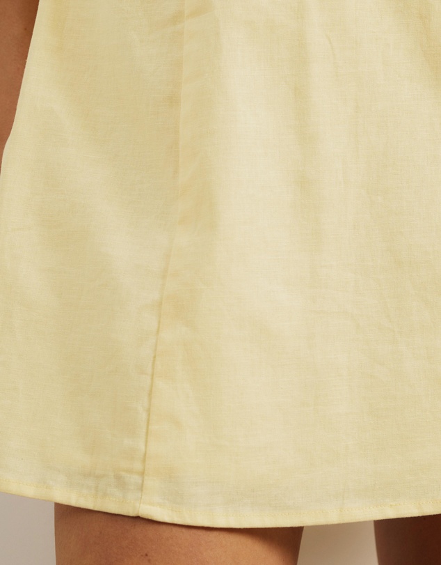 Atmos&Here - Drew Halter Linen Blend Mini Dress