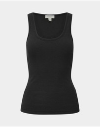 Forcast - Devin Ribbed Singlet Top