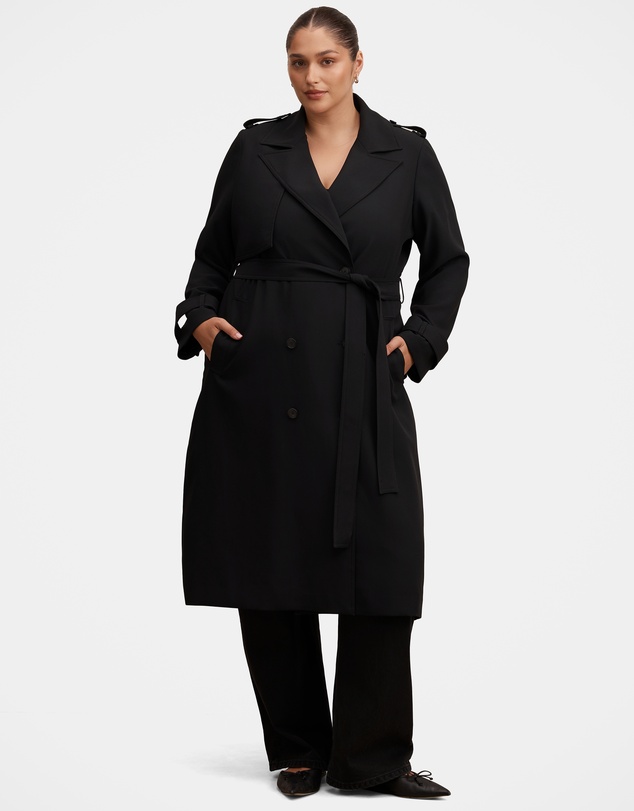 Forever New Curve - Cameron Curve Soft Trench Coat